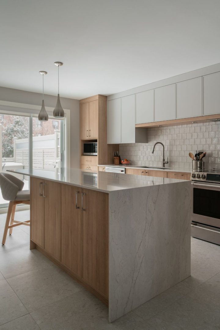 Projet-Victoria_Réno Cuisine_4 Cuisine moderne scandinave : une rénovation complète réussie